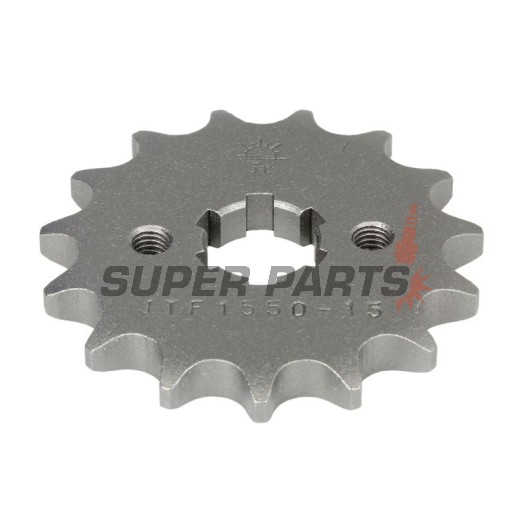 Преден пиньон -JT- JTF1550,15, 15 зъба, Betamotor RR 125 2006-2020, RR Enduro 125 2011-2020, SM 125 2006-2010, Husqvarna TE 125 2011-2013, Yamaha MT 125 2014-2017, T 105 1997-1998, WR 125 2008-2016, YZF 125 2015