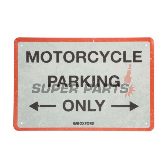 Табела за гараж -OXFORD- Motorcycle parking only, 200x300mm
