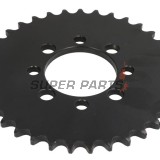 Заден пиньон -JT- JTR801,35, 35 зъба, стоманен, Kawasaki AE 50 1982-1983, AE 80 1981-1983, AR 50 1981-1983, AR 80 1982-1983, KLX 110 2002-2020, Z 125 2019-2020, Suzuki DR-Z 110 2003-2005, FM 50 1980-1998, FR 70 1975-1987, GT 50 1977-1980