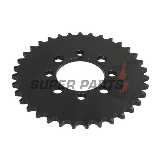 Заден пиньон -JT- JTR801,35, 35 зъба, стоманен, Kawasaki AE 50 1982-1983, AE 80 1981-1983, AR 50 1981-1983, AR 80 1982-1983, KLX 110 2002-2020, Z 125 2019-2020, Suzuki DR-Z 110 2003-2005, FM 50 1980-1998, FR 70 1975-1987, GT 50 1977-1980