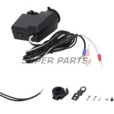 USB адаптер със запалка -4 RIDE- 12V, 2xUSB (3.1A) + волтметър - универсален