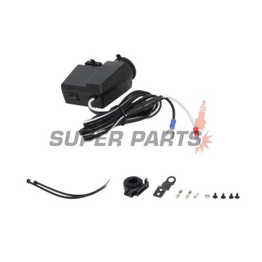 USB адаптер със запалка -4 RIDE- 12V, 2xUSB (3.1A) + волтметър - универсален