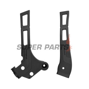 Протектори за рамка -POLISPORT- черен, FANTIC XE; YAMAHA YZ 125/250 2005-2024