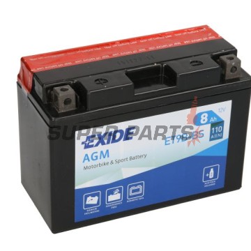Акумулатор -EXIDE- YT9B-BS, 8Ah 12V