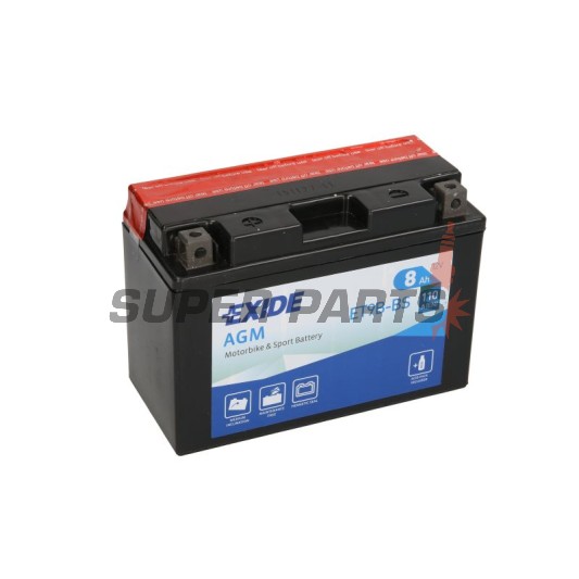 Акумулатор -EXIDE- YT9B-BS, 8Ah 12V