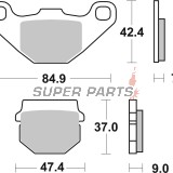 Накладки -BREMBO- 07KA0717, Adly ATV, Aprilia ETX / MX / Pegaso / RX / SX / Tuareg, Beta Alp / M4, Buell Cyclone / Lightning / Thunderbolt, Husqvarna CR / TE / WR, Kawasaki KLE / KLR / KX, MZ Baghira / Mastiff, Peugeot / PGO / Piaggio scooters, Sachs XTC