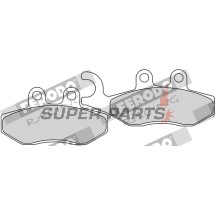 Накладки -FERODO- FDB2142EF, Aprilia SR, Sportcity; Derbi Boulevard; Vespa/Piaggio 946, Beverly, Carnaby, Fly, GT, GTS, GTV, Granturismo, Hexagon, Liberty, MP3, Primavera, Skipper, Sprint, Typhoon, X7, X8, X9, X10 (2000-2017)