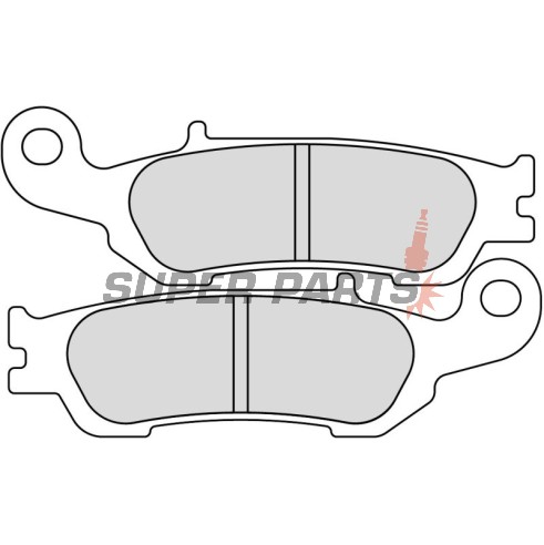 Накладки -FERODO- FDB2219ZR, Yamaha WR 250F/450F (2015-2020), YZ 125/250/250F/450F/FX/X (2007-2020)