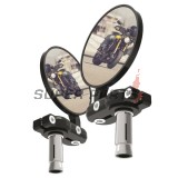 Огледала за край на кормило -OXFORD- Bar End Mirrors, черни, комплект