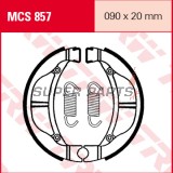 Накладки (челюст) -TRW- MCS857, 90x20mm, Kawasaki KLX 110 (2002-2018), KX 80, Suzuki RM 60 (2003-2005)