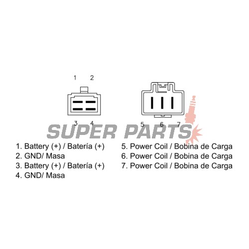 Реле за зареждане -DZE- реле-регулатор, 12V, 35A, HONDA VTX 1300 2003-2009
