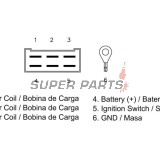 Реле за зареждане -DZE- реле-регулатор, 12V, 20A, APRILIA CLASSIC, LEONARDO, MX, PEGASO, RS, RX, SCARABEO, SX 125-650 1990-2008