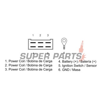 Реле за зареждане -DZE- реле-регулатор, 12V, 20A, APRILIA CLASSIC, LEONARDO, MX, PEGASO, RS, RX, SCARABEO, SX 125-650 1990-2008