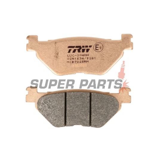 Накладки -TRW- MCB722SRM, синтеровани, Yamaha TMAX/XP 500/530 (2001-2019)