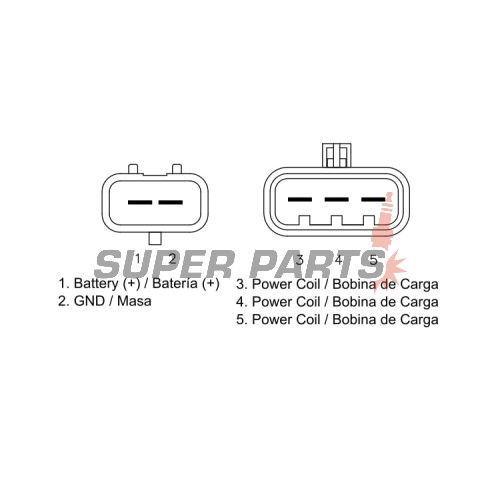 Реле за зареждане -DZE- реле-регулатор, 12V, 50A, POLARIS RANGER, RZR 900 2013-2015