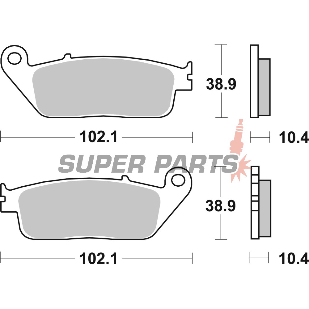 Накладки -BREMBO- 07HO3405, Kymco People 250 (2005)