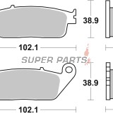 Накладки -BREMBO- 07HO3405, Kymco People 250 (2005)