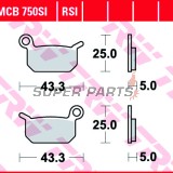 Накладки -TRW- MCB750SI, Husqvarna CR/SM 50 2011-2012; KTM GS/MX/SX/SXS 50/65/125 1986-2018; KTM Junior/Senior 50 2001-2003