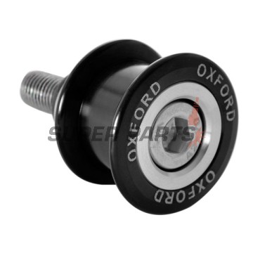 Въртящи ролки за мото стойка -OXFORD- Spinners M12 x1.25, черни
