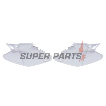 Задни странични пластмаси -POLISPORT- бели, HONDA CR 125/250 2002-2007