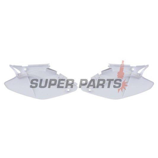 Задни странични пластмаси -POLISPORT- бели, HONDA CR 125/250 2002-2007