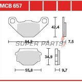 Накладки -TRW- MCB657, Aprilia ETX/MX/Pegaso/RX/SX/Tuareg 125-650, Beta Alp/Euro/Jonathan/M4, Buell M2/S1/S3 1200, Cagiva N90/WMX 50, Fantic Big Wheel/Grinta/Leader, Garelli Big Wheel/Bip Racing, Gas Gas Enducross 125TT, Gilera Eaglet 50, Husqvarna CR/TE/