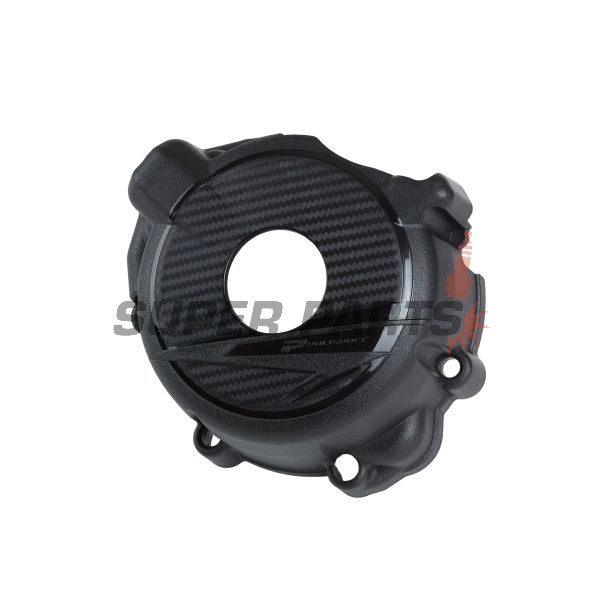 Предпазител за капак на статора -POLISPORT- черен, SUZUKI DR-Z 400 2000-2023