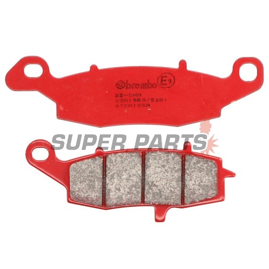 Накладки -BREMBO- 07KA19SA, Kawasaki ER-6F/ER-6N/KLE/KLR/VN/Z/ZR/ZR-7 650-1600, години 1996-2007 | Suzuki DL/GSF/GSX/RV/SV/VL 200-1500