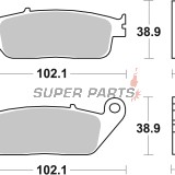 Накладки -BREMBO- 07074XS, BMW C Evolution 2013-2021