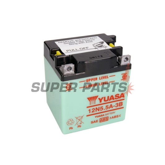 Акумулатор -YUASA- 12N5.5A-3B, 6Ah 12V