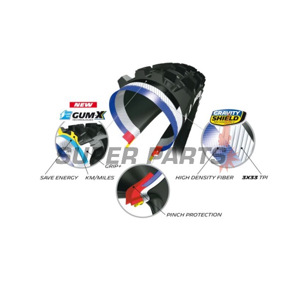 Велосипедна гума -MICHELIN- 27.5X2.80, E-WILD