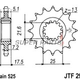 Преден пиньон -JT- JTF297,16, 16 зъба, Honda CB 400 1992-1997, 1999-2001, CB 500 1993-2003, CB-1 400 1989-1991, CBF 500 2004-2008, RVF 400 1994