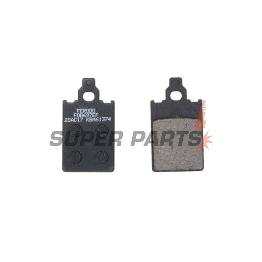 Накладки -FERODO- FDB697EF, Aprilia Red Rose, KTM Go, Malaguti F12 Phantom / F15 Firefox, Piaggio Free 50 1991-2006