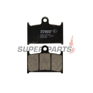 Накладки -TRW- MCB595, Suzuki GSX-R 400/750/1100 (1988-1995), Triumph Daytona, Rocket III, Speed Triple, Sprint, Thunderbird, Tiger, Trophy (1991-2016), Yamaha TZ250 (1990-2001)