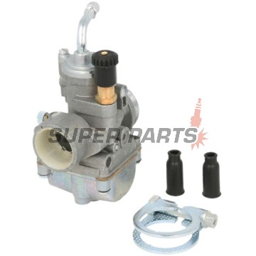 Карбуратор -MOTORIX- 21mm, ръчен смукач, AM6 - Yamaha TZR, DT, Aprilia RX, RS 50cc