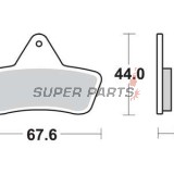 Накладки -TRW- MCB763SI, Arctic Cat 250/300/400/440/454/500 ATV 2x4/4x4/Autom. (1998-2004), Arctic Cat Bear Cat 450/454 2x4/4x4 (1996-1998)