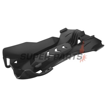 Протектор за двигател (тава) -POLISPORT- черен, HUSQVARNA TC, TE, TX; KTM EXC, SX 250/300 2006-2016