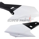 Задни странични пластмаси -POLISPORT- черно/бяло, YAMAHA WR, YZ 250/450 2014-2019