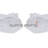 Задни странични пластмаси -POLISPORT- бели, YAMAHA YZ 125/250 2002-2014
