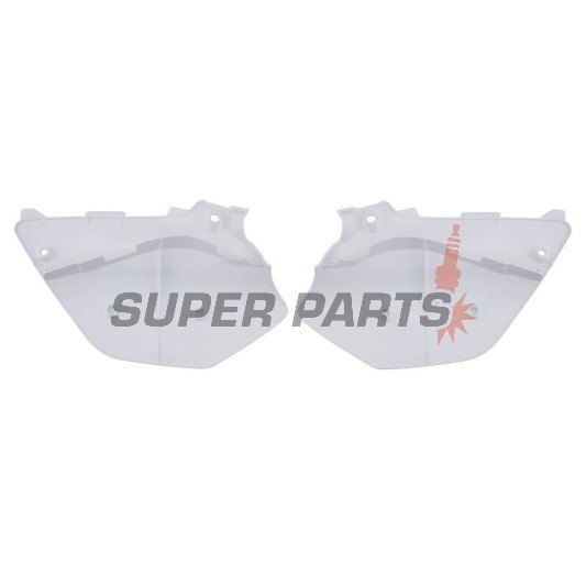 Задни странични пластмаси -POLISPORT- бели, YAMAHA YZ 125/250 2002-2014