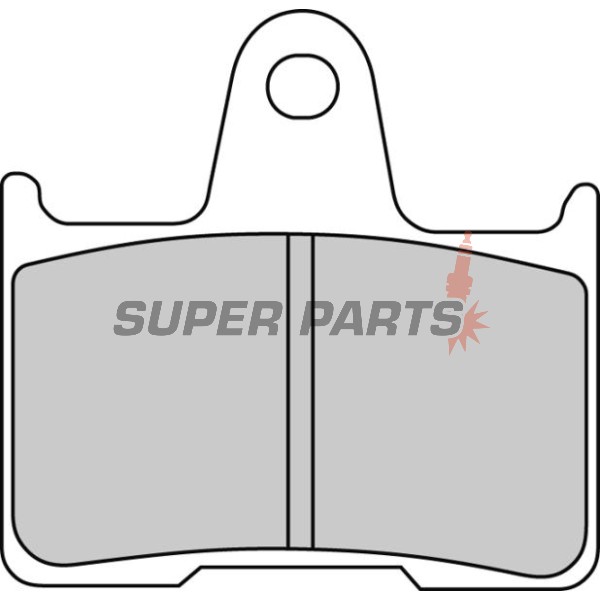 Накладки -FERODO- FDB2111ST, Kawasaki GTR 1400 / ZX-7RR 750 / ZZR 1400, Suzuki GSF Bandit 650 / GSX 1400 / GSX-R 600 / 750 / 1000 1996-2015
