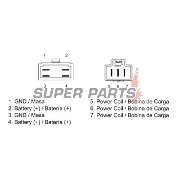 Реле за зареждане -DZE- реле-регулатор, 12V, 35A, HONDA CBR 600 2001-2006
