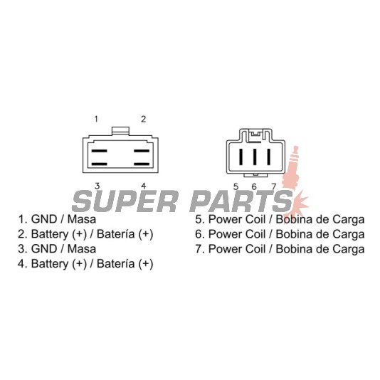Реле за зареждане -DZE- реле-регулатор, 12V, 35A, HONDA CBR 600 2001-2006