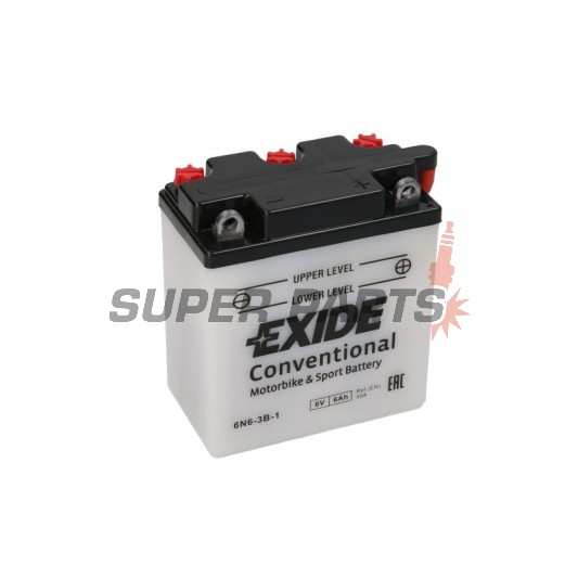Акумулатор -EXIDE- 6N6-3B-1, 6Ah 6V