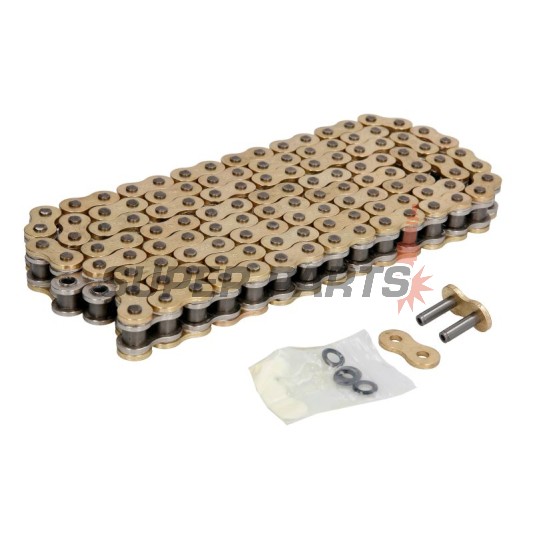 Верига -JT- JTC525Z3GS120RL, размер 525, 120 звена, двойно усилена, златна