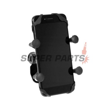 Стойка за телефон -4 RIDE- с USB зарядно, анти-вибрационна - универсална