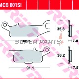 Накладки -TRW- MCB801SI, Yamaha YFM Raptor 250/250R, Grizzly 550/700/700F Auto 4x4 EPS (2006-2018)