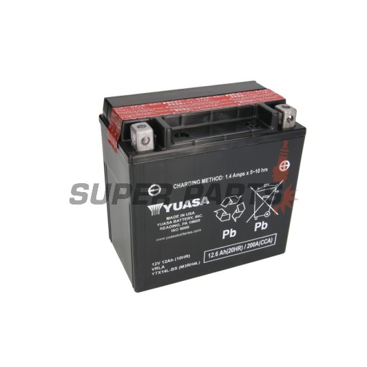 Акумулатор -YUASA- YTX14L-BS, 13Ah 12V