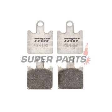 Накладки -TRW- MCB789CRQ, Kawasaki GTR1400 / Z750R-Z1000 / ZG1400 Concours / ZX-14R / ZX-6R 600-636 / ZZR1200-1400 (2002-2018)