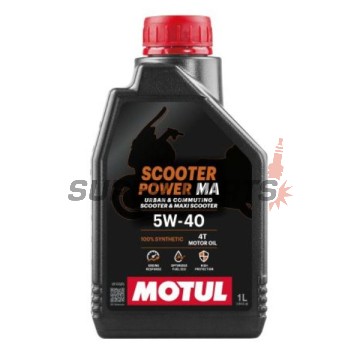Двигателно масло -MOTUL- SCOOTER POWER, 5W40, пълна синтетика, 1L